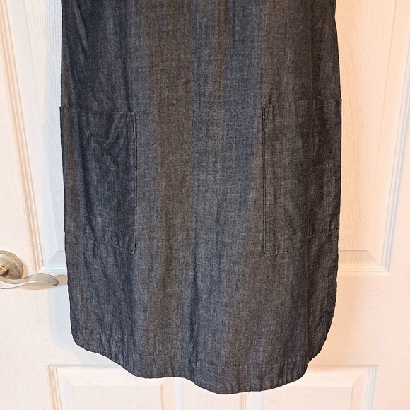 Calvin Klein Dark Gray Sleeveless Shift Dress - Picture 3 of 9